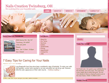 Tablet Screenshot of nailscreationtwinsburg.com